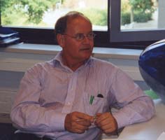 Kerndocent Kees van den Brink, augustus 2002